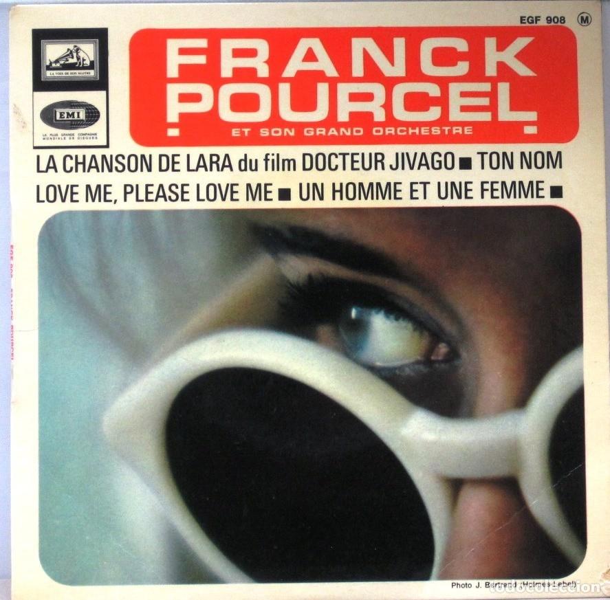 Discos de vinilo: FRANCK POUCEL Y SU GRAN ORQUESTA - LA CHANSON DE LARA - SINGLE - Foto 1