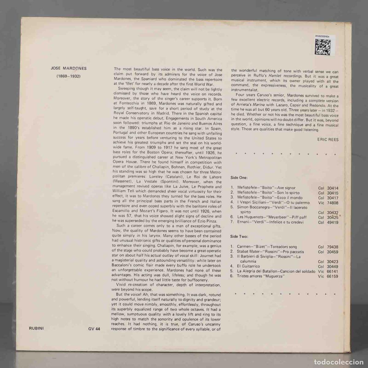 Discos de vinilo: LP. Jose Mardones &ndash; Jose Mardones - Foto 2