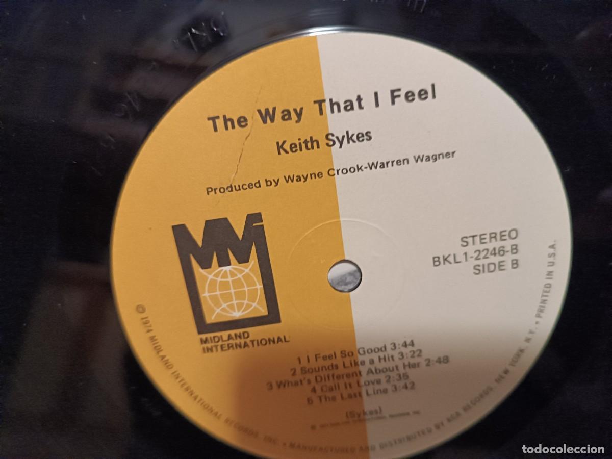 Discos de vinilo: Keith Sykes The Way That I Feel - Foto 3