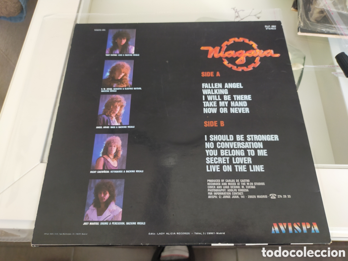 Discos de vinilo: Ni&aacute;gara lp now or never 1988 avispa - Foto 2