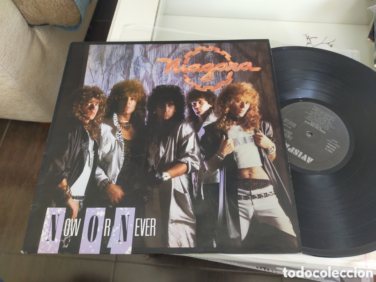 Discos de vinilo: Ni&aacute;gara lp now or never 1988 avispa - Foto 1