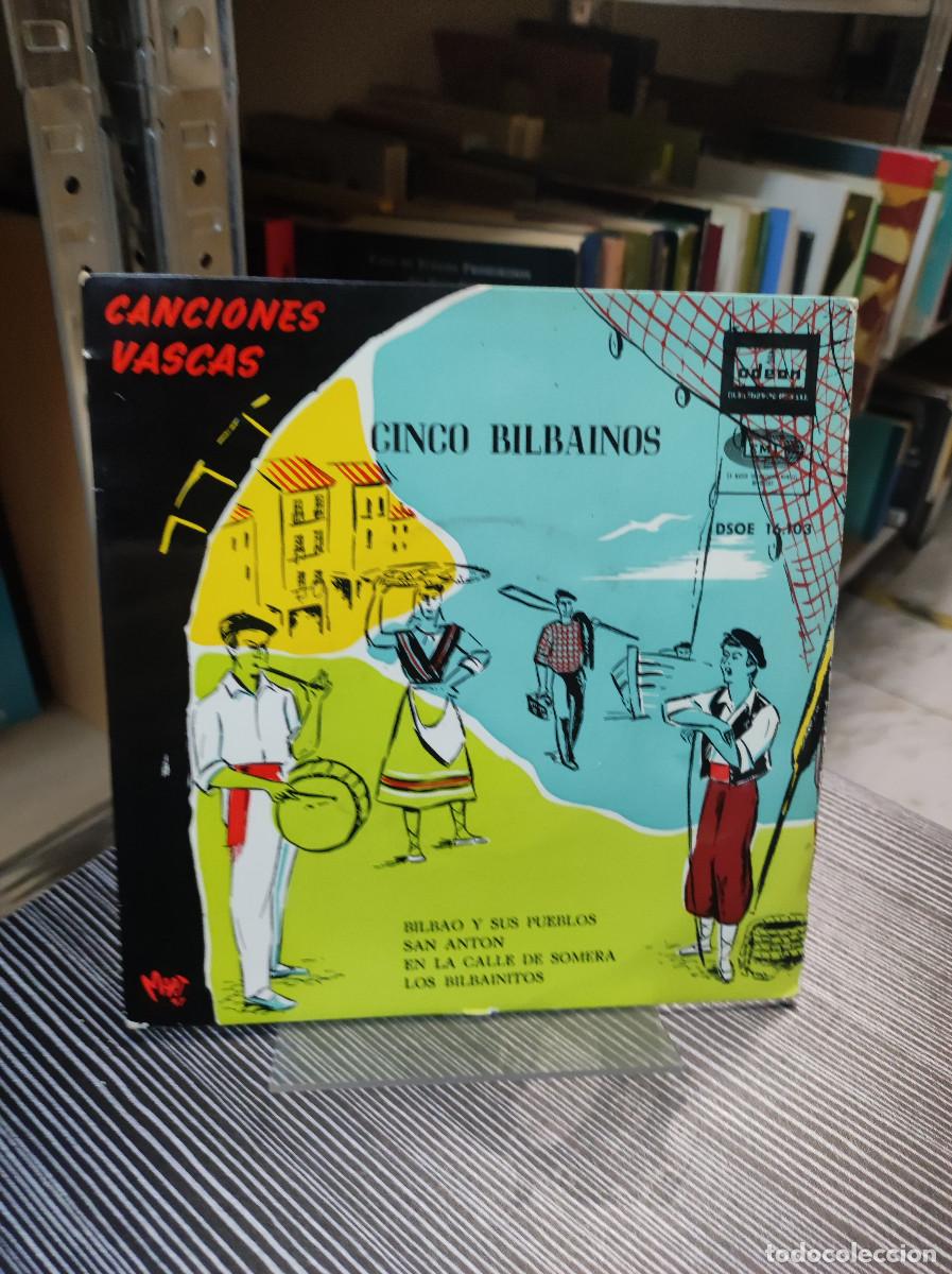 Discos de vinilo: Los Cinco Bilba&iacute;nos &ndash; Canciones Vascas - Foto 1