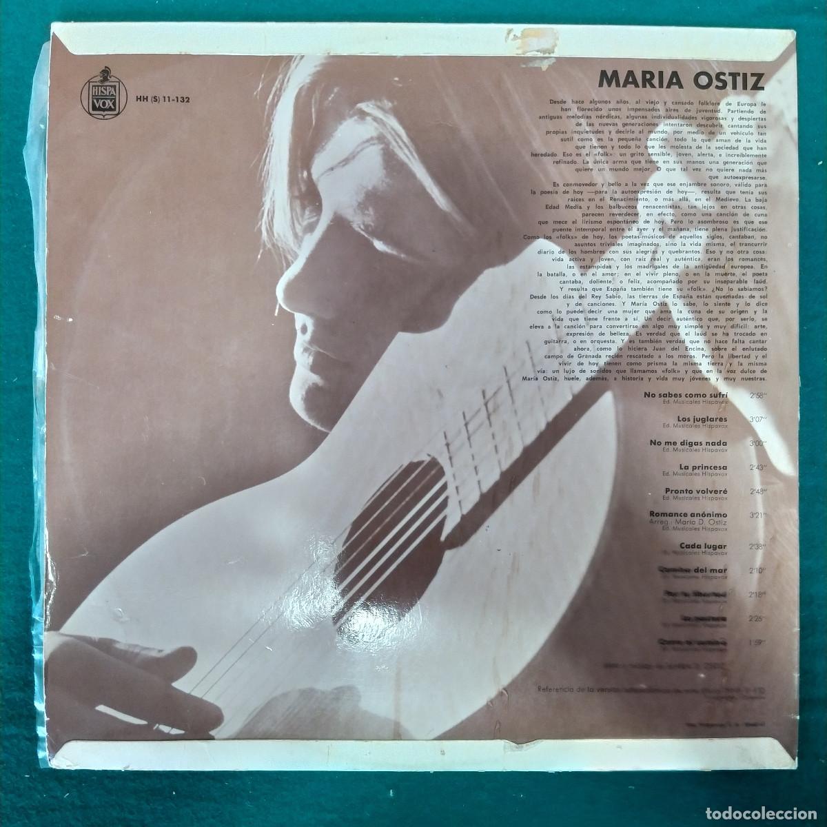 Discos de vinilo: Maria Ostiz &ndash; Maria Ostiz - Foto 2