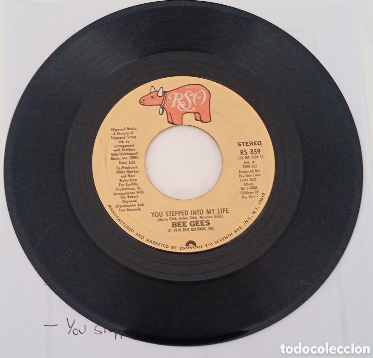 Discos de vinilo: BEE GEES - Love so right (1976) single - Foto 4