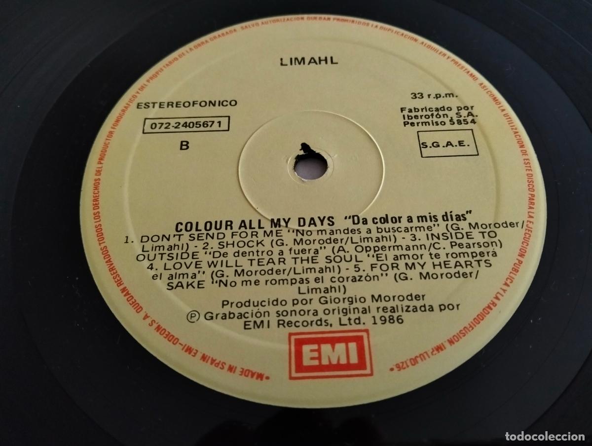 Discos de vinilo: DISCO LP LIMAHL - COLOUR-ALD-MY-DAYS - Foto 6