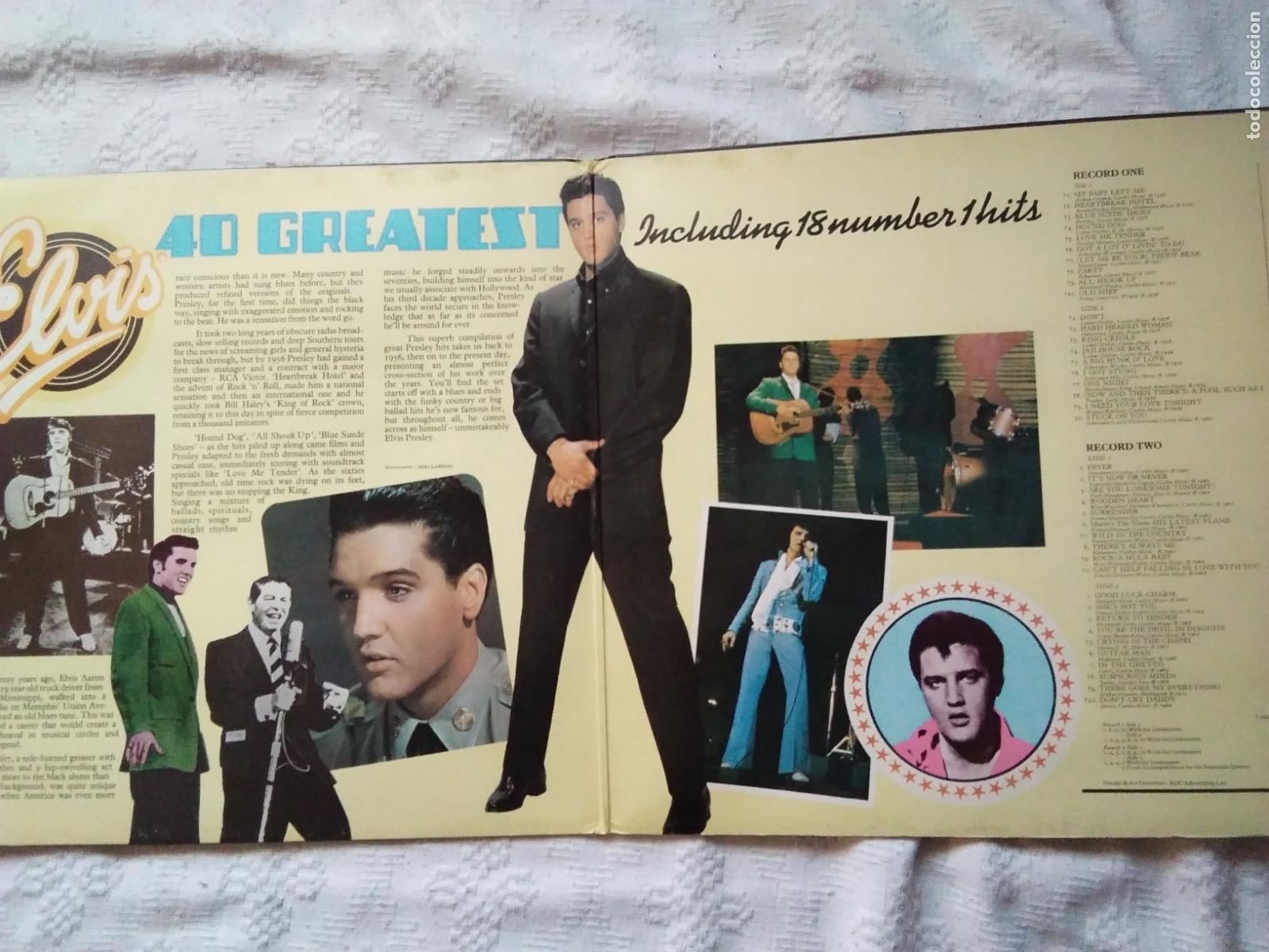 Discos de vinilo: LPs. ELVIS 40 ORIGINAL TRACKS INCLUDING 18 - Foto 2