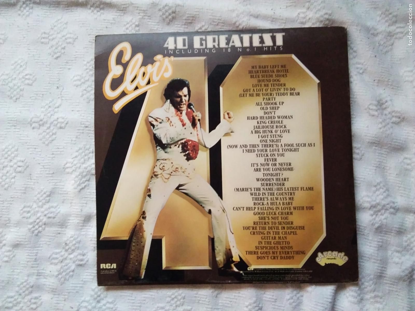Discos de vinilo: LPs. ELVIS 40 ORIGINAL TRACKS INCLUDING 18 - Foto 5