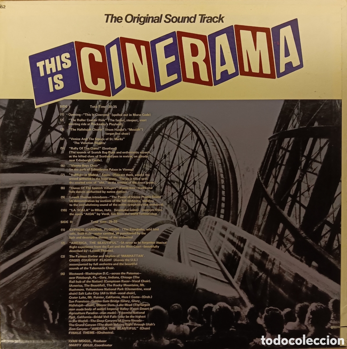 Discos de vinilo: &rdquo;THIS IS CINERAMA&rdquo; LOWELL THOMAS, MAX STEINER, VARIOS VER INFO - Foto 2
