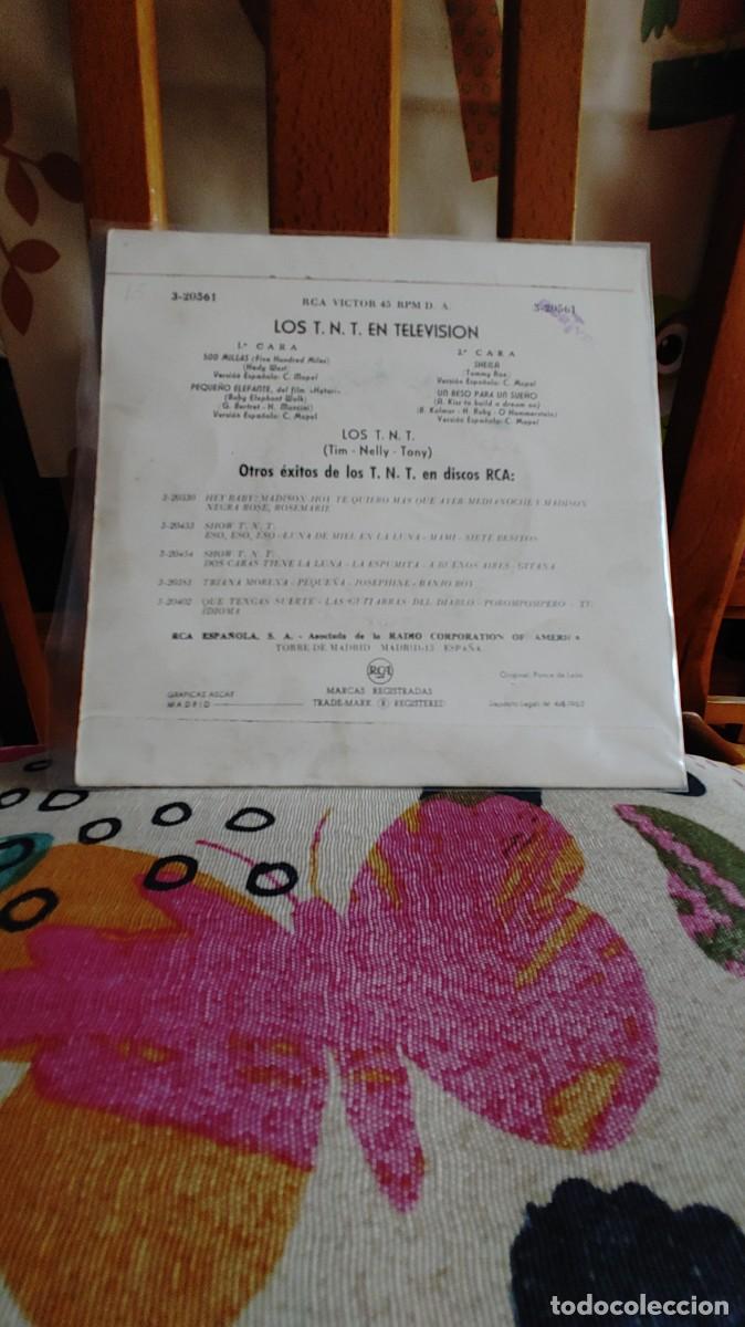 Discos de vinilo: LOS TNT EN TELEVISION-EP 500 MILLAS +3 - Foto 2