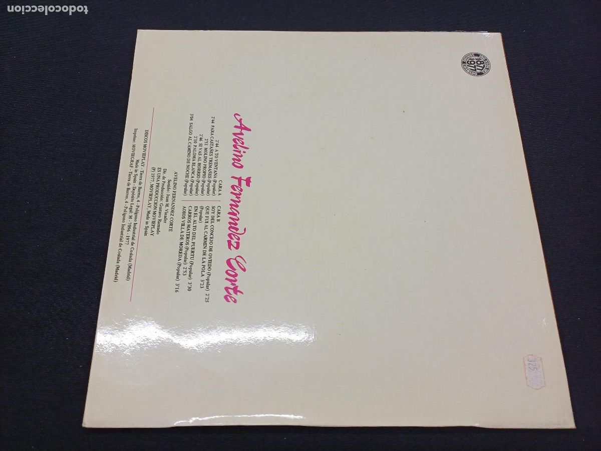 Discos de vinilo: AVELINO FERNANDEZ CORTE/VINILO. - Foto 3