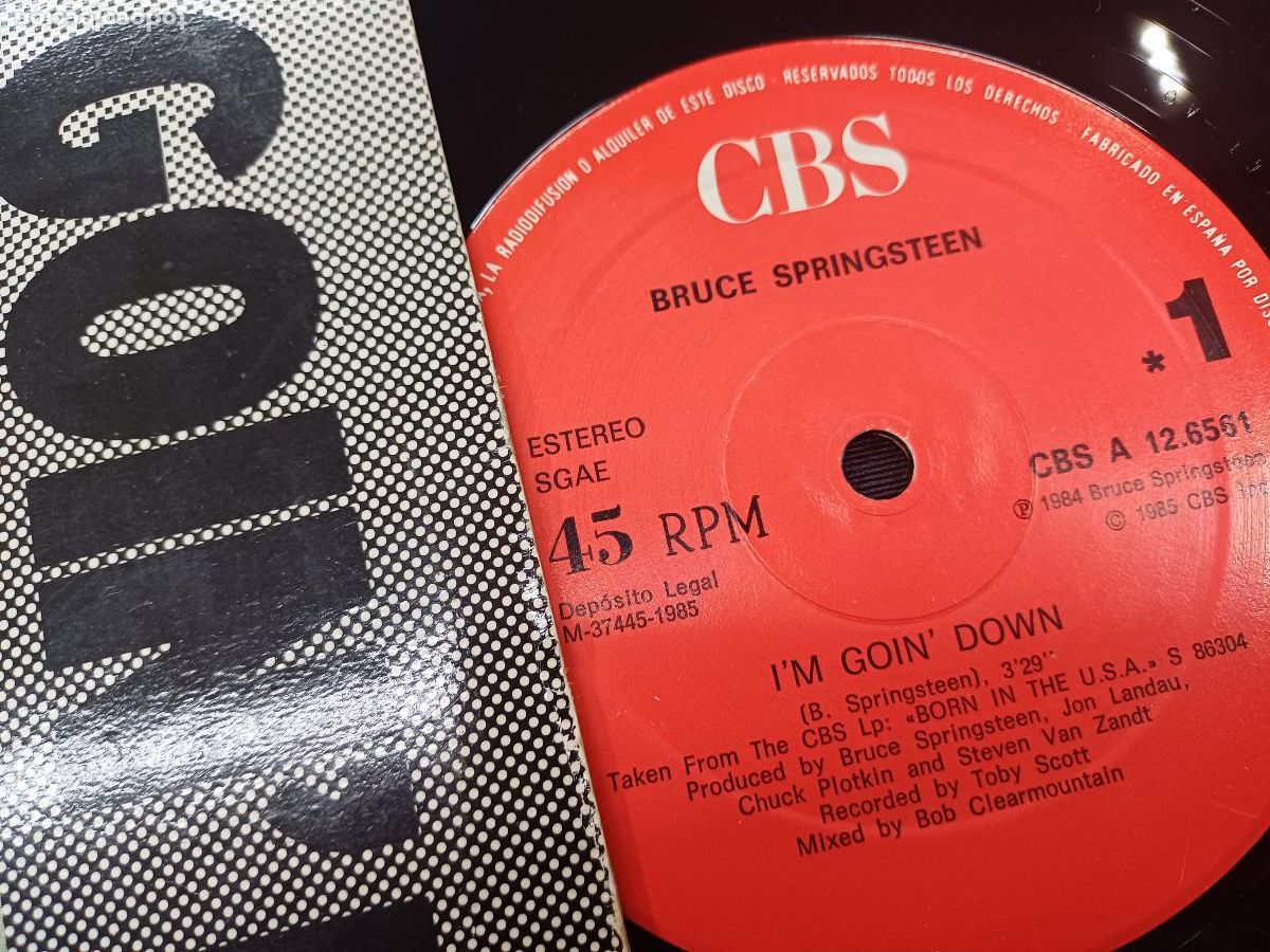 Discos de vinilo: BRUCE SPRINGSTEEN/IM GOIN DOWN/TEMA INEDITO/VINILO MAXI. - Foto 2