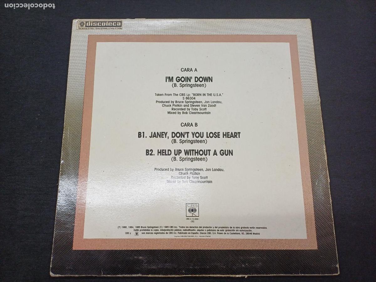 Discos de vinilo: BRUCE SPRINGSTEEN/IM GOIN DOWN/TEMA INEDITO/VINILO MAXI. - Foto 4