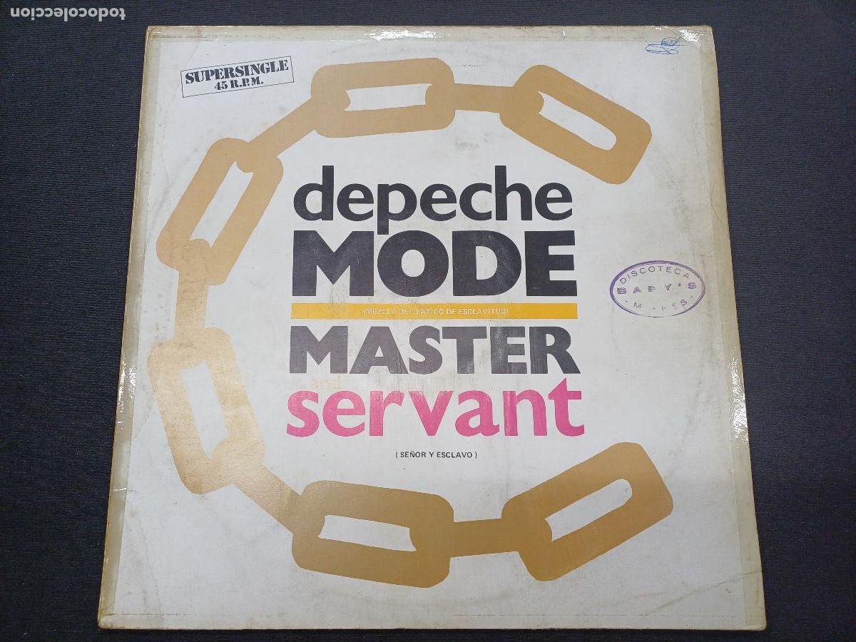Discos de vinilo: DEPECHE MODE/MASTER AND SERVANT/VINILO MAXI. - Foto 1