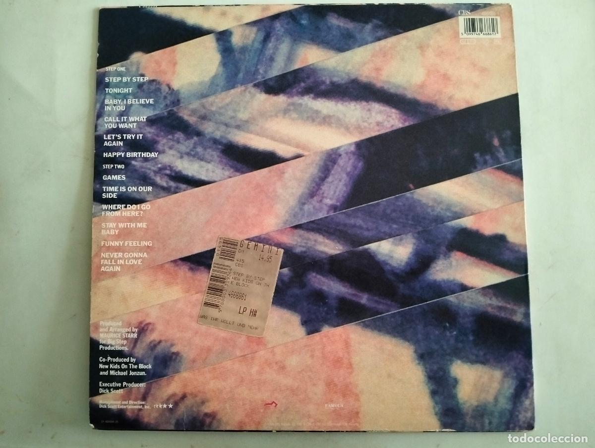 Discos de vinilo: DISCO LP NEW KID ON THE BLOCK - STEP BY STEP - Foto 2