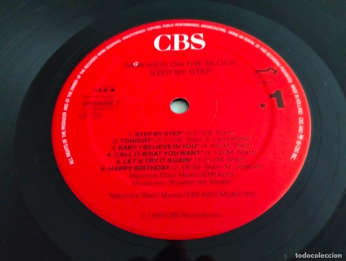 Discos de vinilo: DISCO LP NEW KID ON THE BLOCK - STEP BY STEP - Foto 4