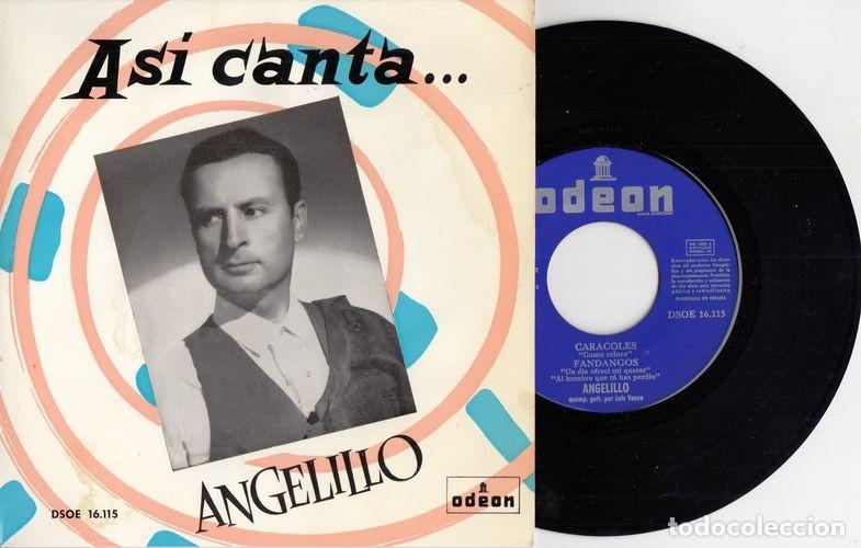 Discos de vinilo: ANGELILLO - COMO RELUCE - EP DE VINILO C-31 - Foto 1