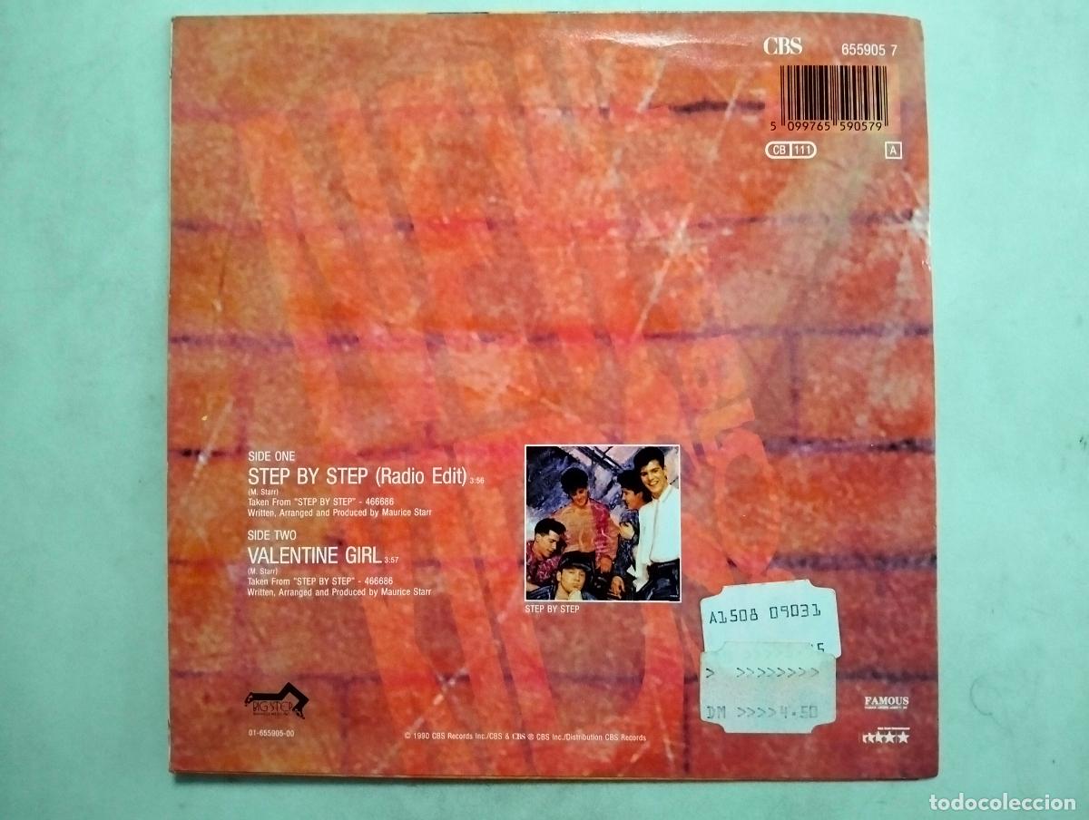 Discos de vinilo: DISCO SINGLE, NEW KID ON THE BLOCK - STEP BY STEP - Foto 2