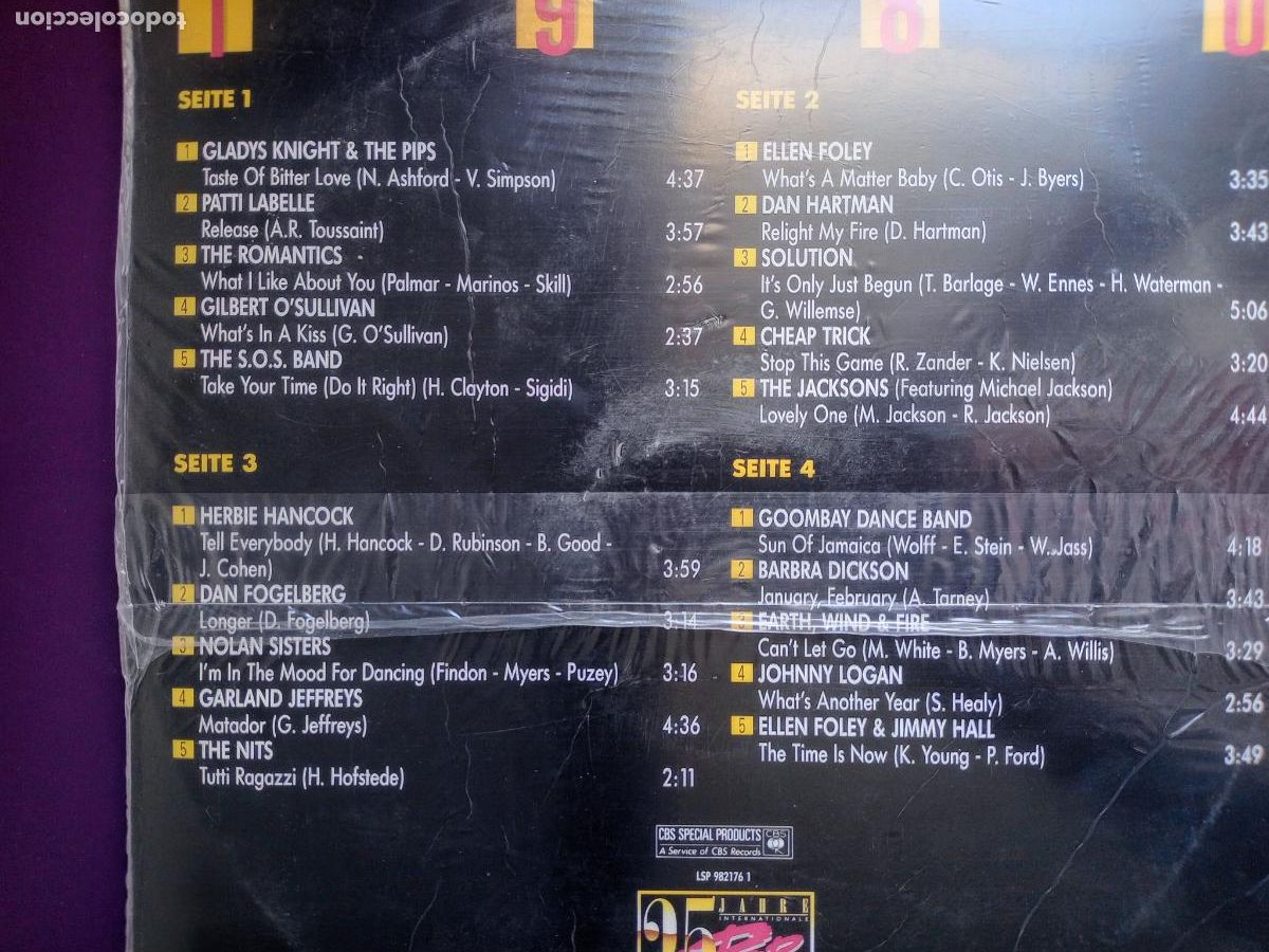 Discos de vinilo: RECOP 20 EXITOS 1980 - DOBLE LP - JACKSONS + MICHAEL JACKSON, EARTH WIND FIRE, ROMANTICS, ETC - Foto 3