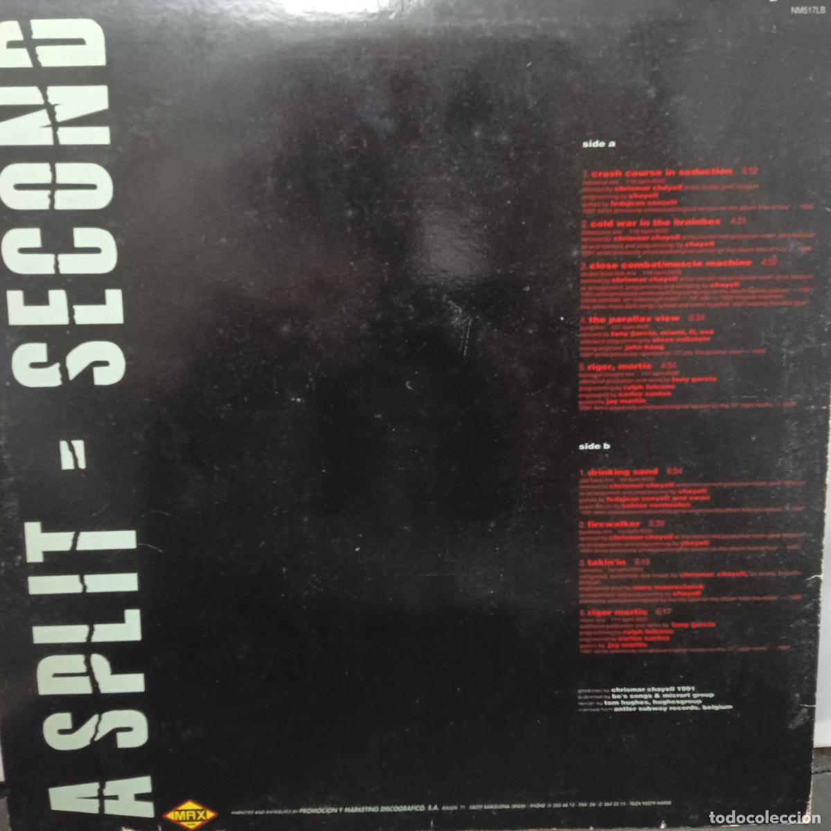 Discos de vinilo: A Split - Second. Flesh & Fire (1991 Remixes). LP 1991. - Foto 2