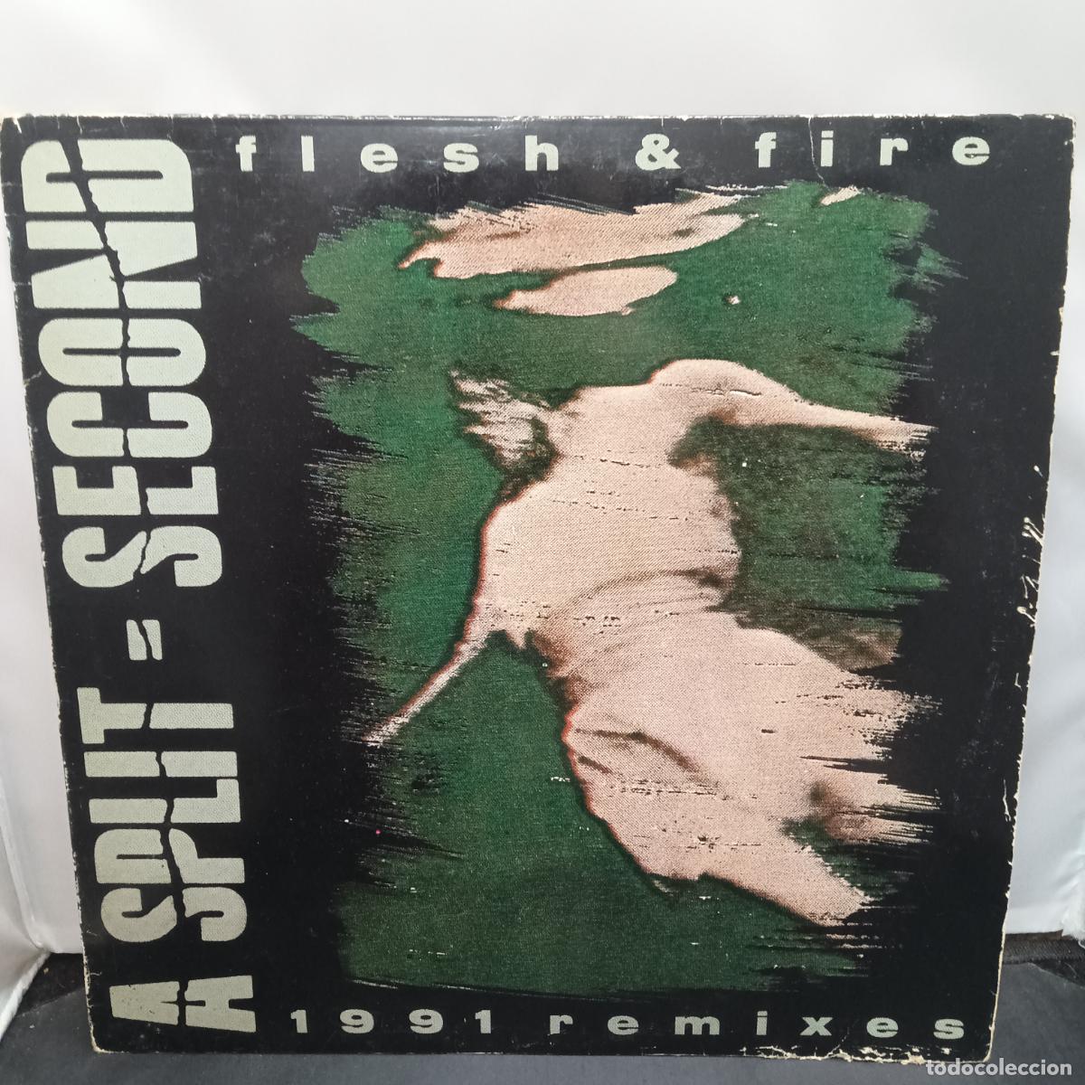 Discos de vinilo: A Split - Second. Flesh & Fire (1991 Remixes). LP 1991. - Foto 1