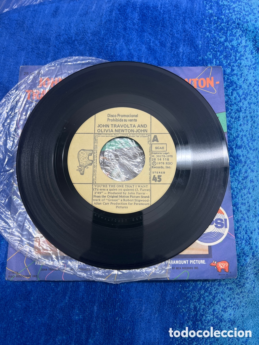 Discos de vinilo: JHON TRAVOLTA - OLIVIA NEWTON JOHN - GREASE - Foto 3