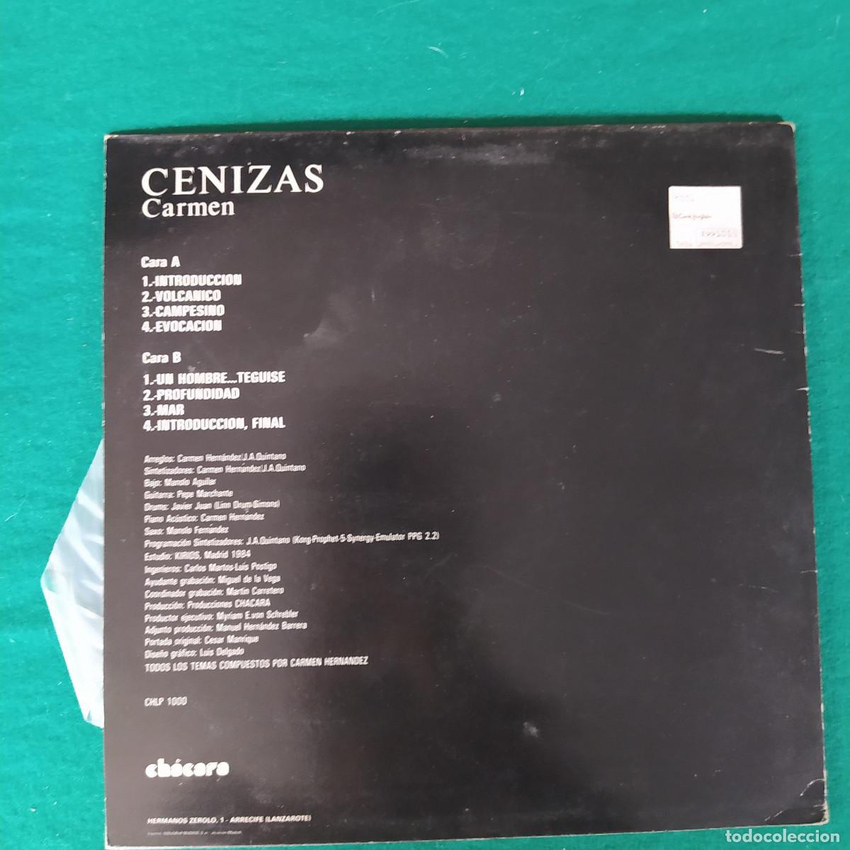 Discos de vinilo: Carmen &ndash; Cenizas 1985 - Foto 2