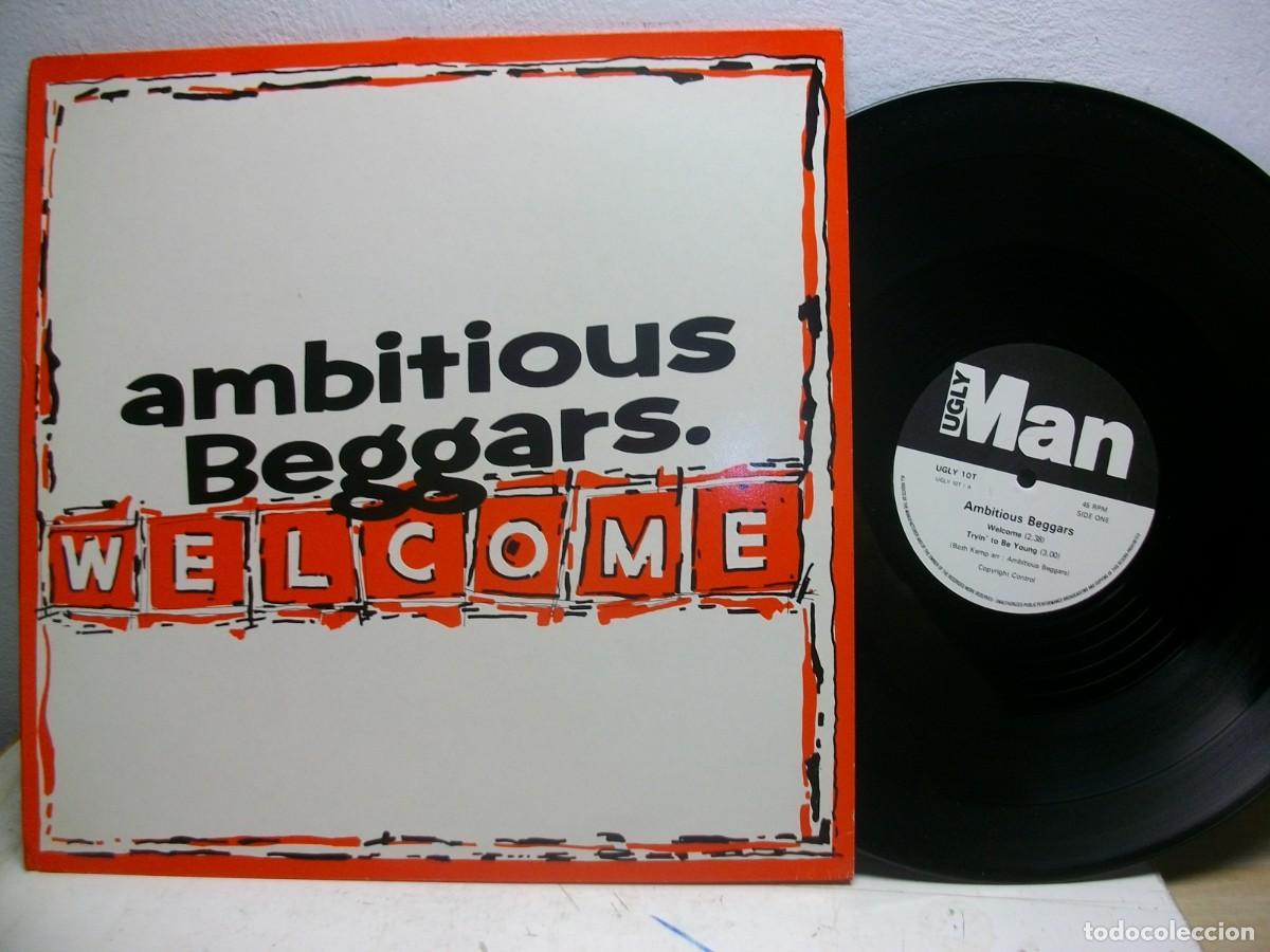 Discos de vinilo: Ambitious Beggars &ndash; Welcome 12&rdquo; MAXI Single LP - Foto 1