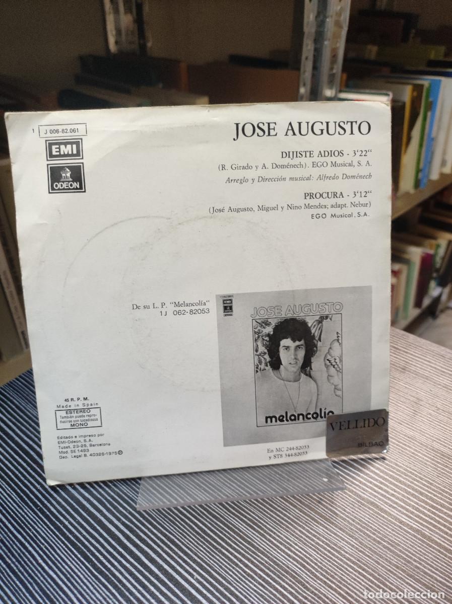 Discos de vinilo: Jos&eacute; Augusto &ndash; Dijiste Adios - Foto 2