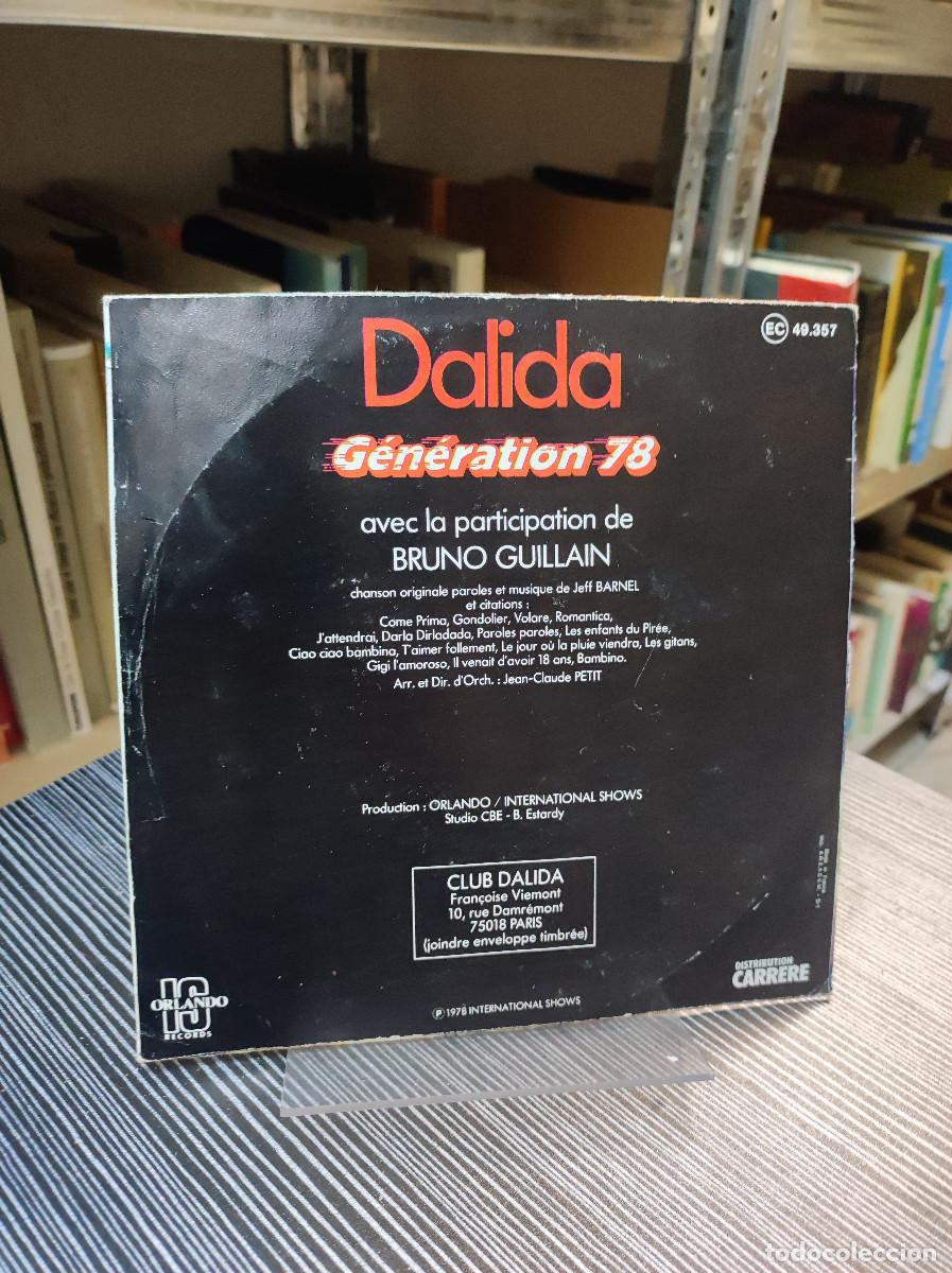 Discos de vinilo: Dalida &ndash; G&eacute;n&eacute;ration 78 - Foto 2