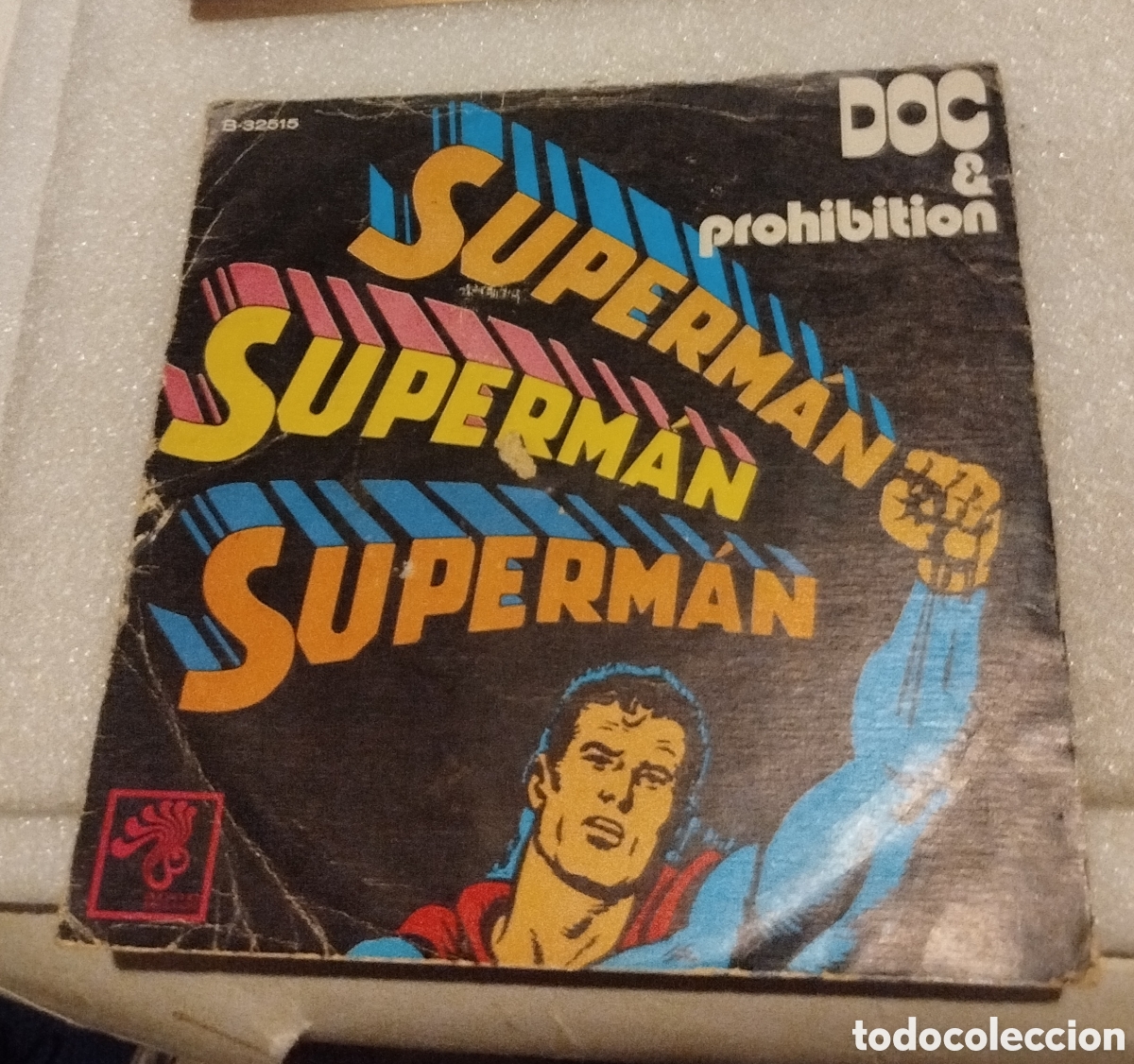 Discos de vinilo: Doc & Prohibition - Superm&aacute;n . SOLO CAR&Aacute;TULA - Foto 1