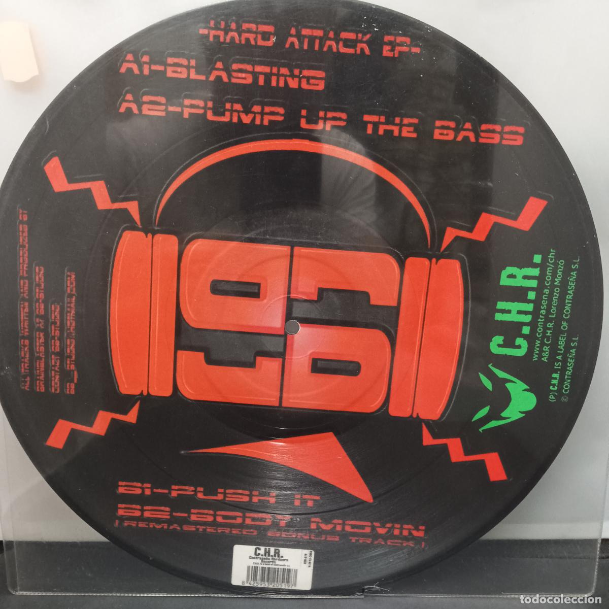 Discos de vinilo: Brainblaster. Hard Attack. EP MAXISINGLE PICTURE DISC. - Foto 2