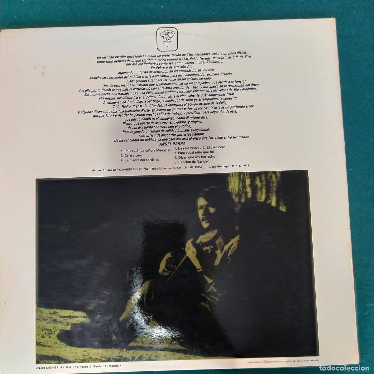 Discos de vinilo: Tito Fern&aacute;ndez &ndash; El Temucano - Foto 2