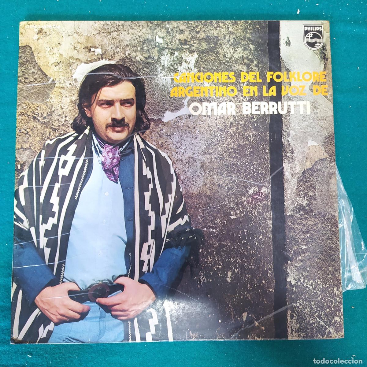 Discos de vinilo: CANCIONES DEL FOLKLORE ARGENTINO EN LA VOZ DE BERRUTI - Foto 1
