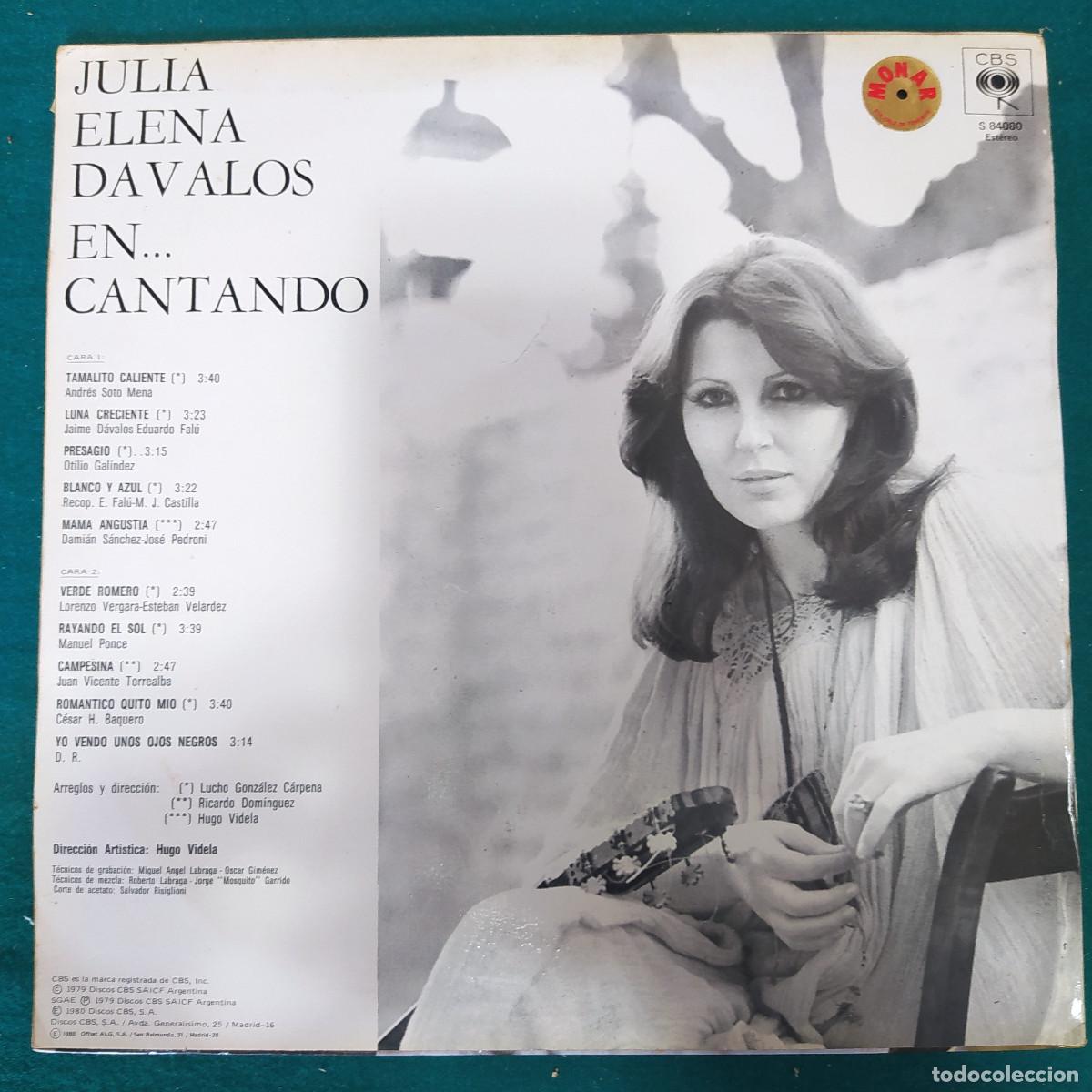 Discos de vinilo: Julia Elena Davalos &ndash; En... Cantando - Foto 2