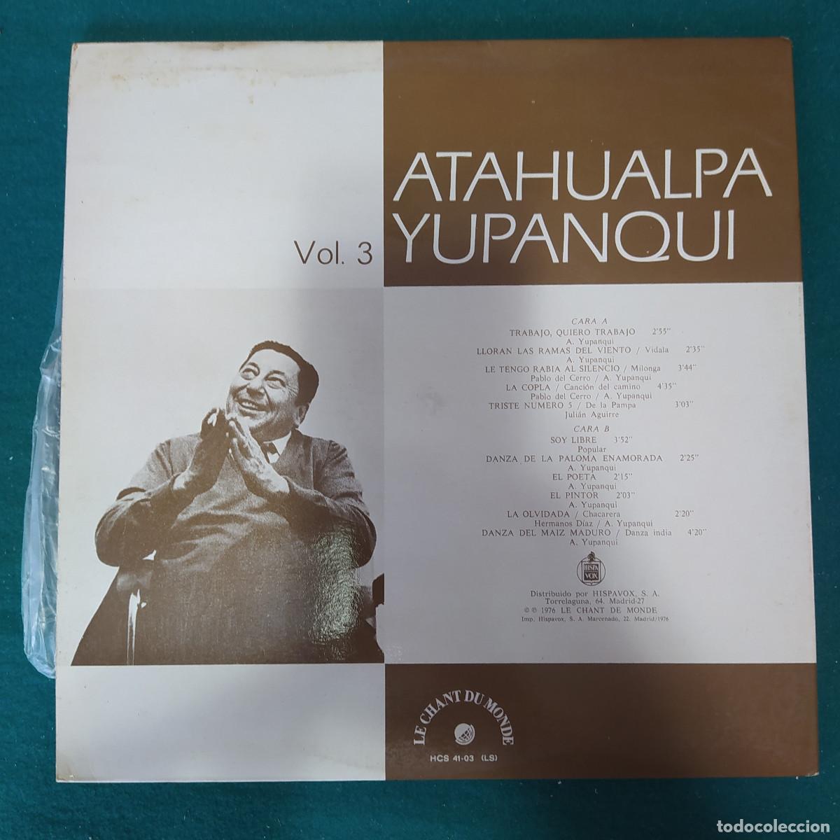 Discos de vinilo: Atahualpa Yupanqui &ndash; Vol. 3 - Foto 2
