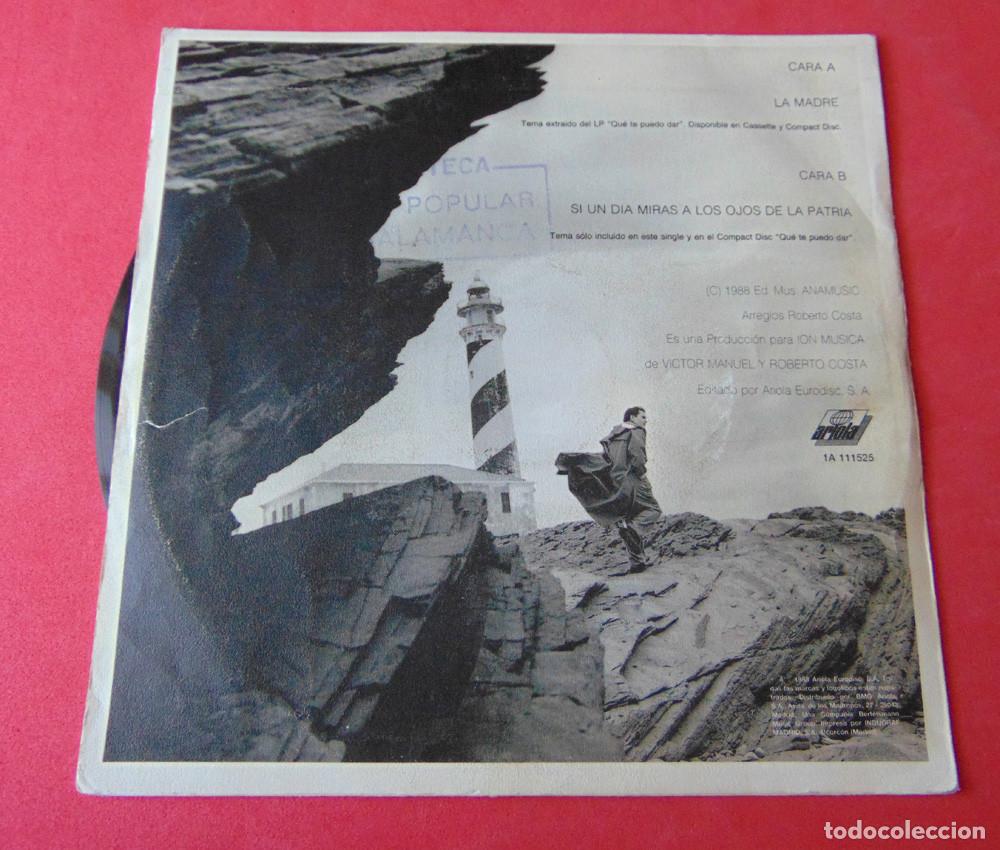 Discos de vinilo: VICTOR MANUEL - LA MADRE - SINGLE 1988 - Foto 4
