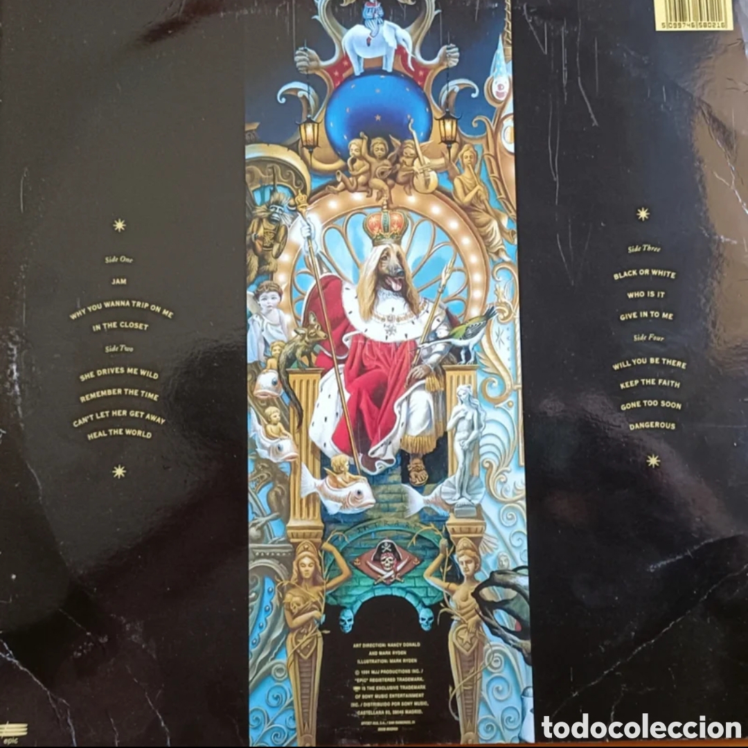 Discos de vinilo: Dangerous. Michael Jackson (doble &aacute;lbum) - Foto 2
