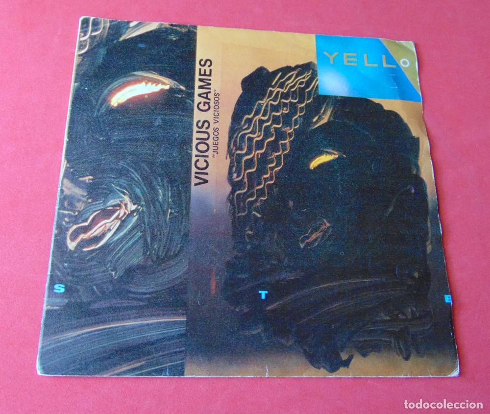Discos de vinilo: YELLO - SINGLE - VICIOUS GAMES / BLUE NABOU - POLYGRAM, 1985 - Foto 2
