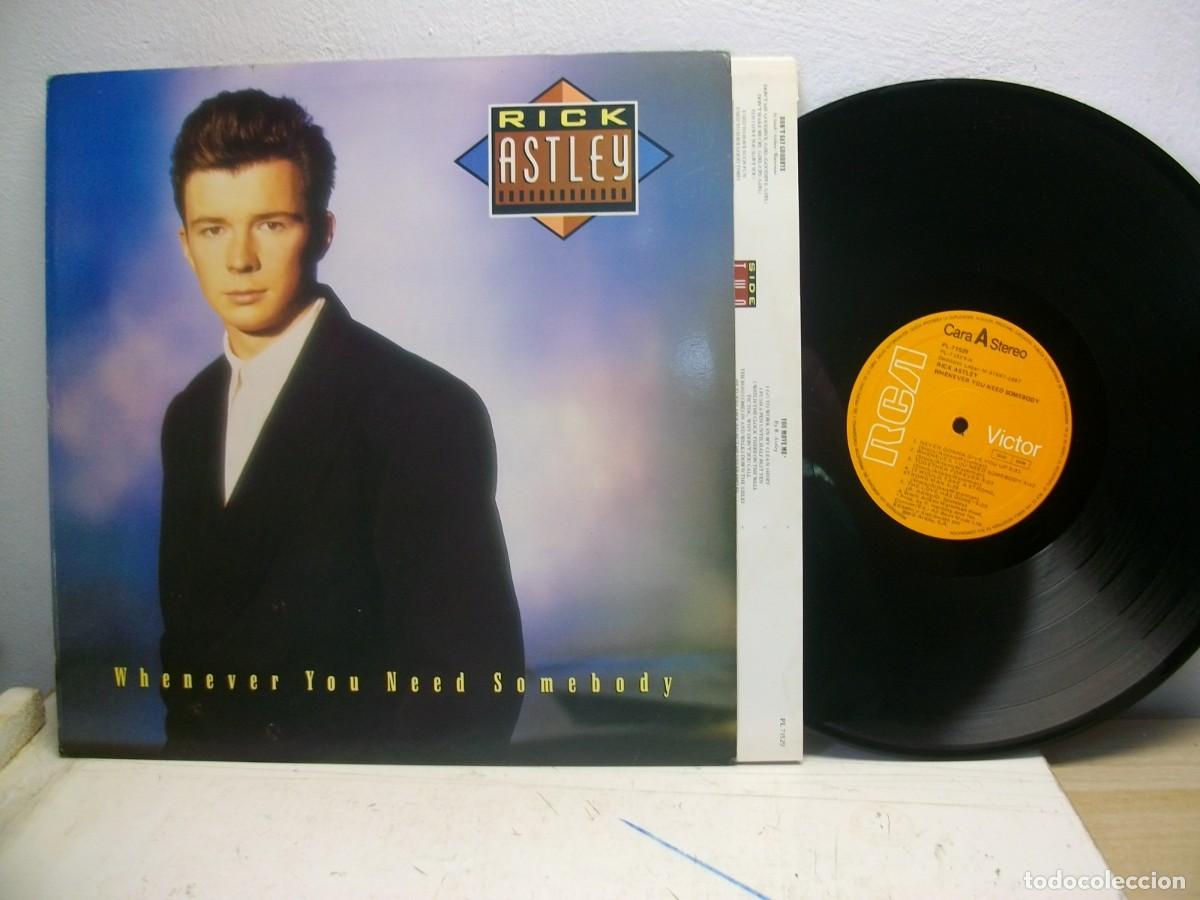 Discos de vinilo: Rick Astley - Whenever You Need Somebody LP - Foto 1