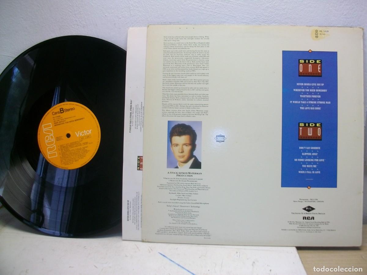 Discos de vinilo: Rick Astley - Whenever You Need Somebody LP - Foto 2