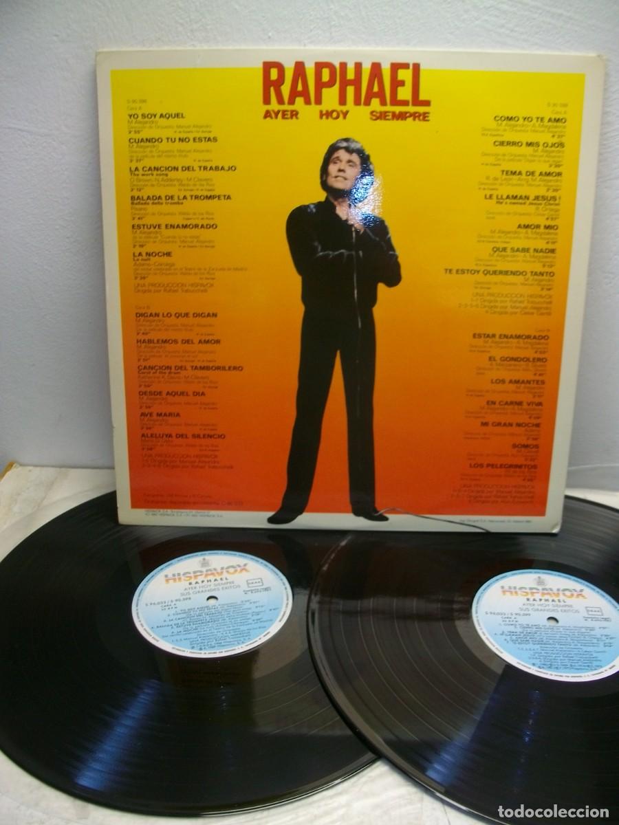 Discos de vinilo: Raphael &ndash; Ayer, Hoy Y Siempre 2 X LP - Foto 2
