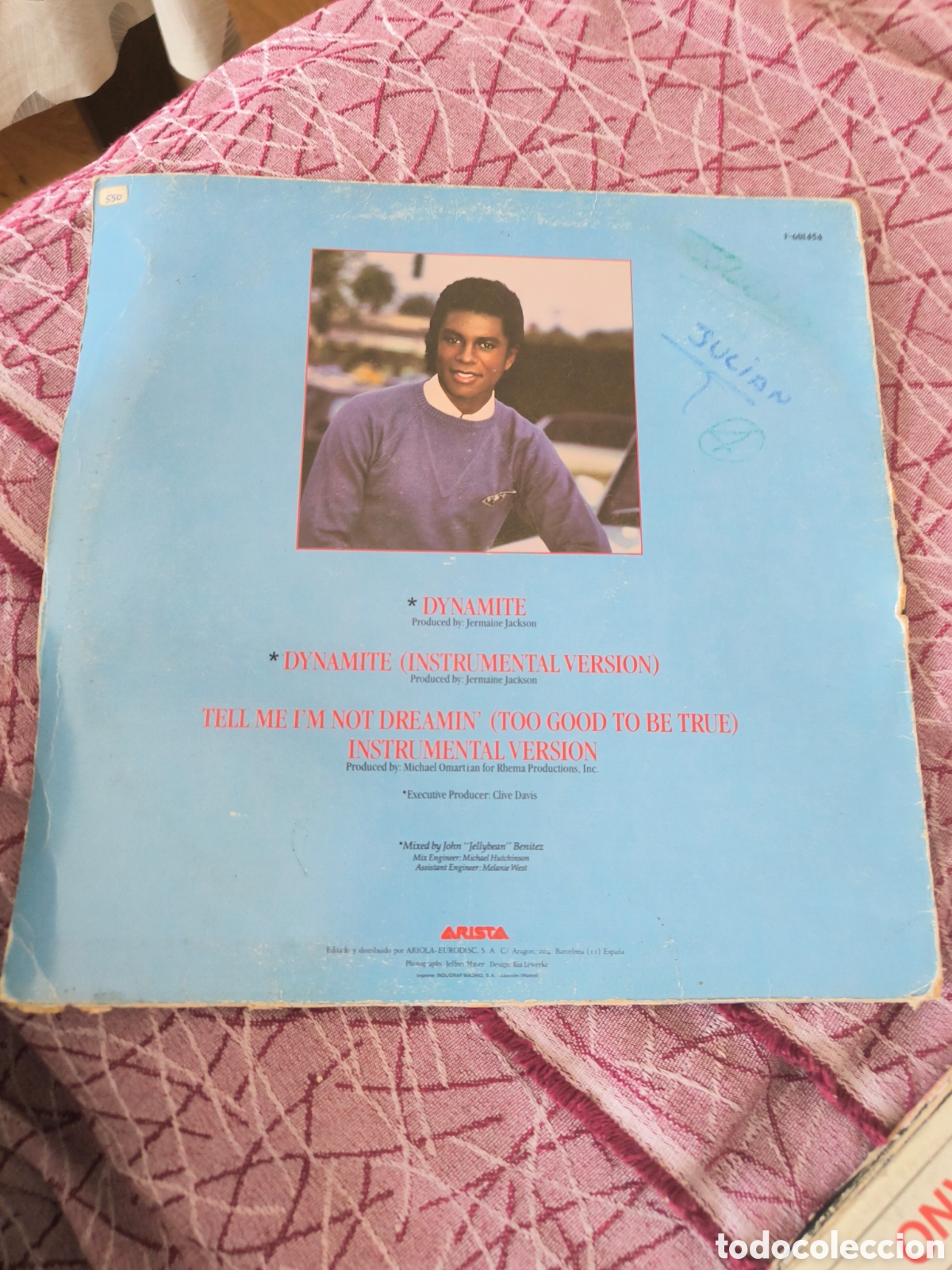 Discos de vinilo: Maxi-Single de vinilo de Jermaine Jackson, &rdquo;Dynamite&rdquo;. - Foto 2