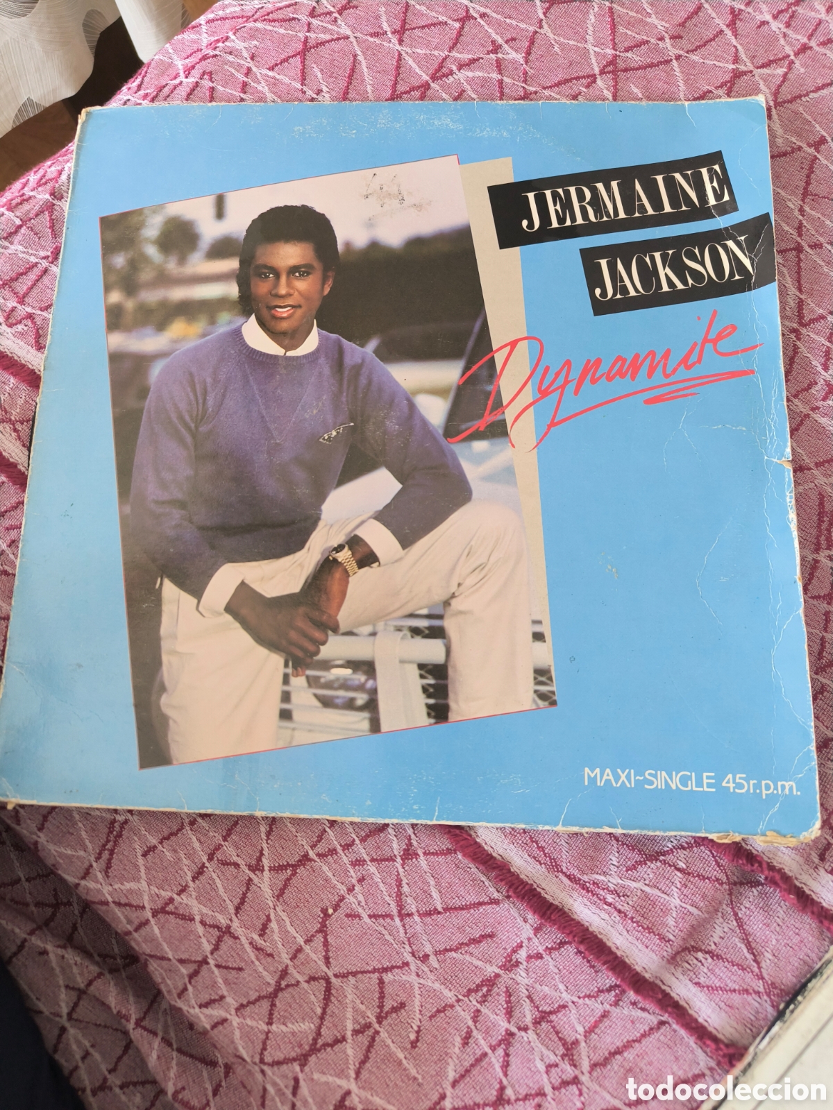 Discos de vinilo: Maxi-Single de vinilo de Jermaine Jackson, &rdquo;Dynamite&rdquo;. - Foto 1