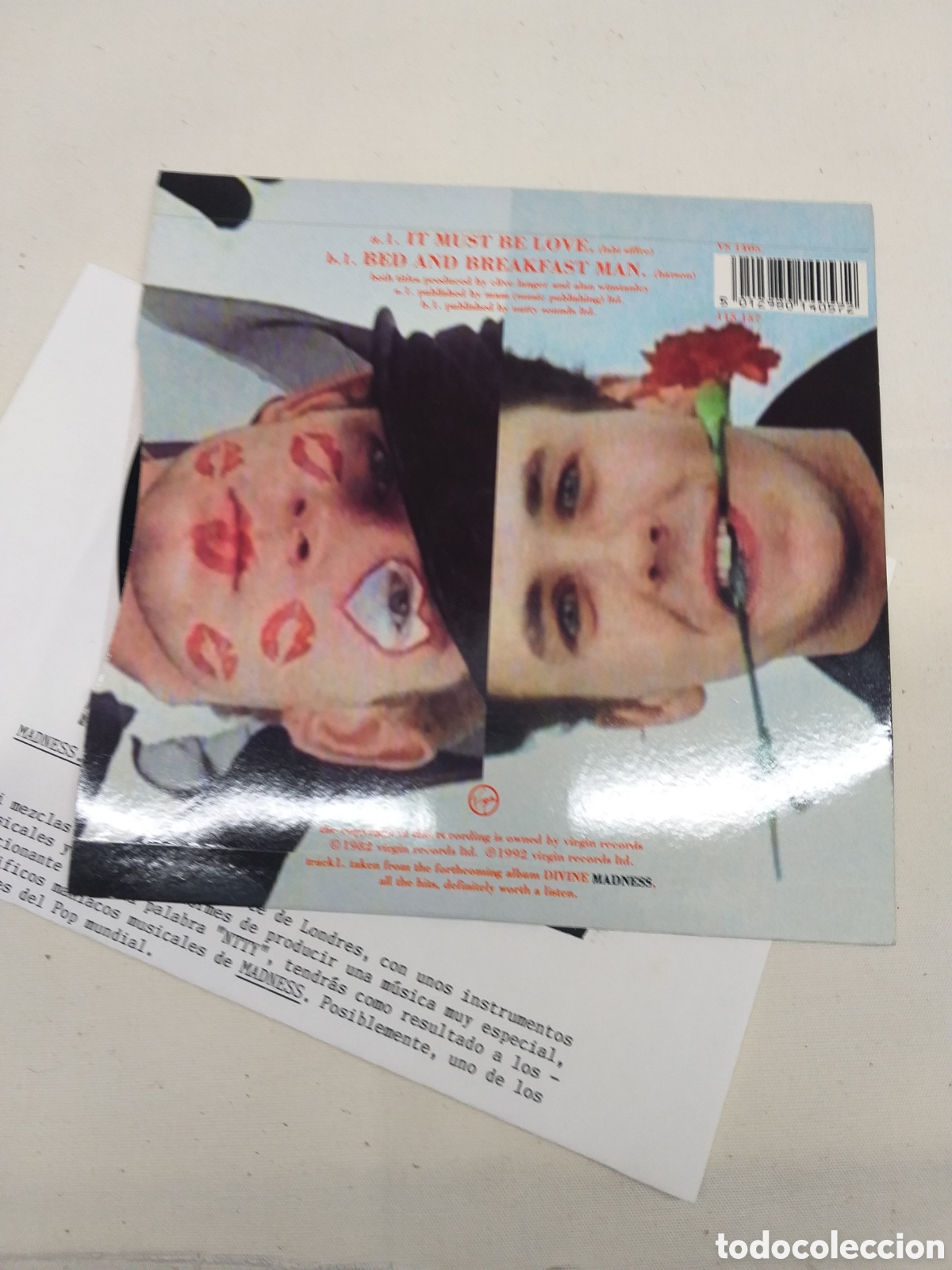 Discos de vinilo: Disco vinilo single MADNESS. It must be Love. - Foto 3