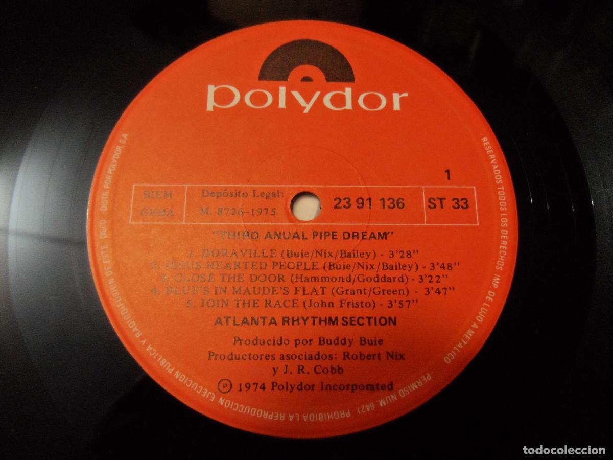 Discos de vinilo: Atlanta Rhythm Section - Third Annual Pipe Dream (SPAIN 1975) - Foto 3