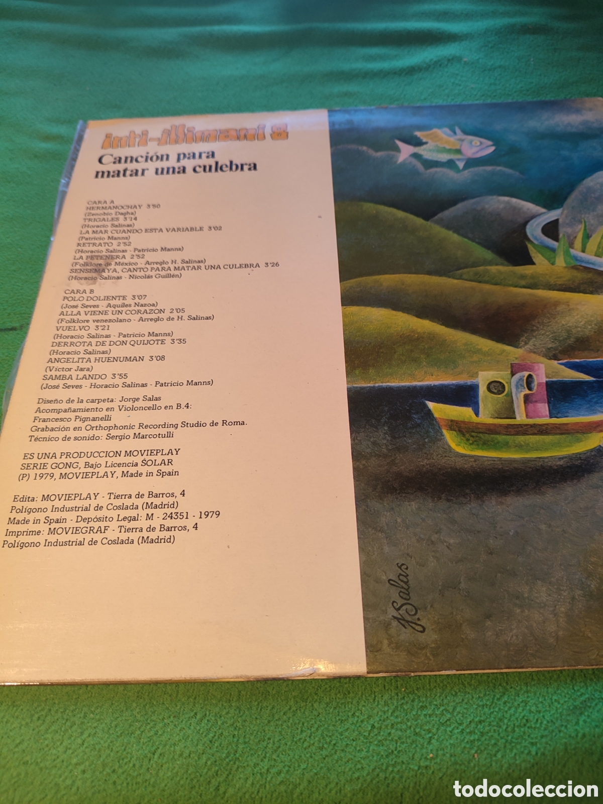 Discos de vinilo: Inti - Illimani - Canci&oacute;n para matar una culebra - Foto 4