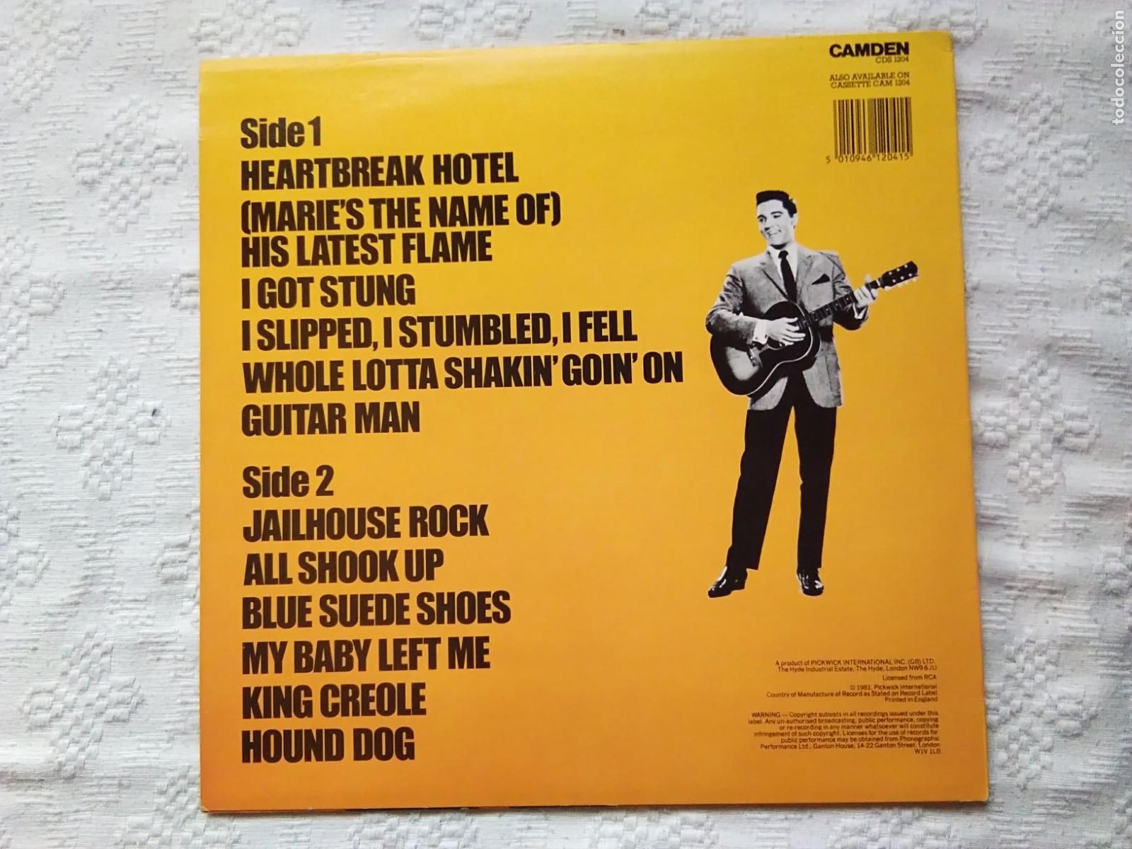 Discos de vinilo: LP ELVIS HEARTBREAK HOTEL - Foto 2