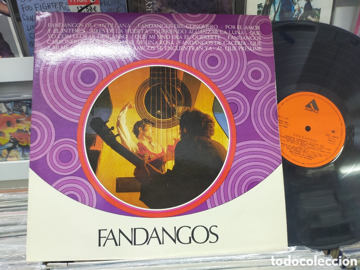 Discos de vinilo: El lore&ntilde;o LP fandangos 1968 - Foto 1