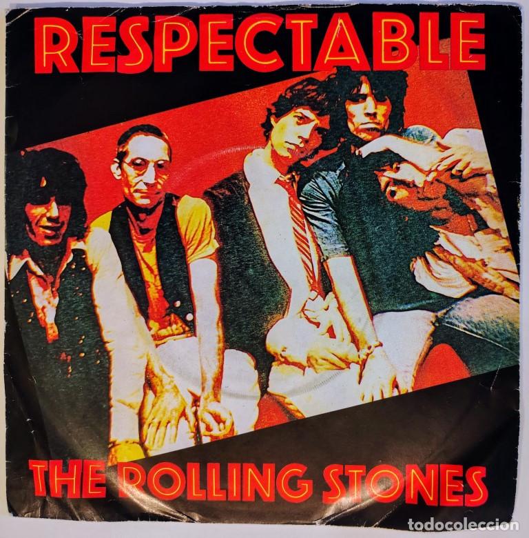 Discos de vinilo: Rolling Stones. Respectable/ Just my imagination. Electrola, Germany 1978 single - Foto 1