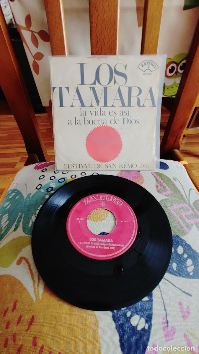 Discos de vinilo: LOS TAMARA-SINGLE LA VIDA ES ASI - Foto 1